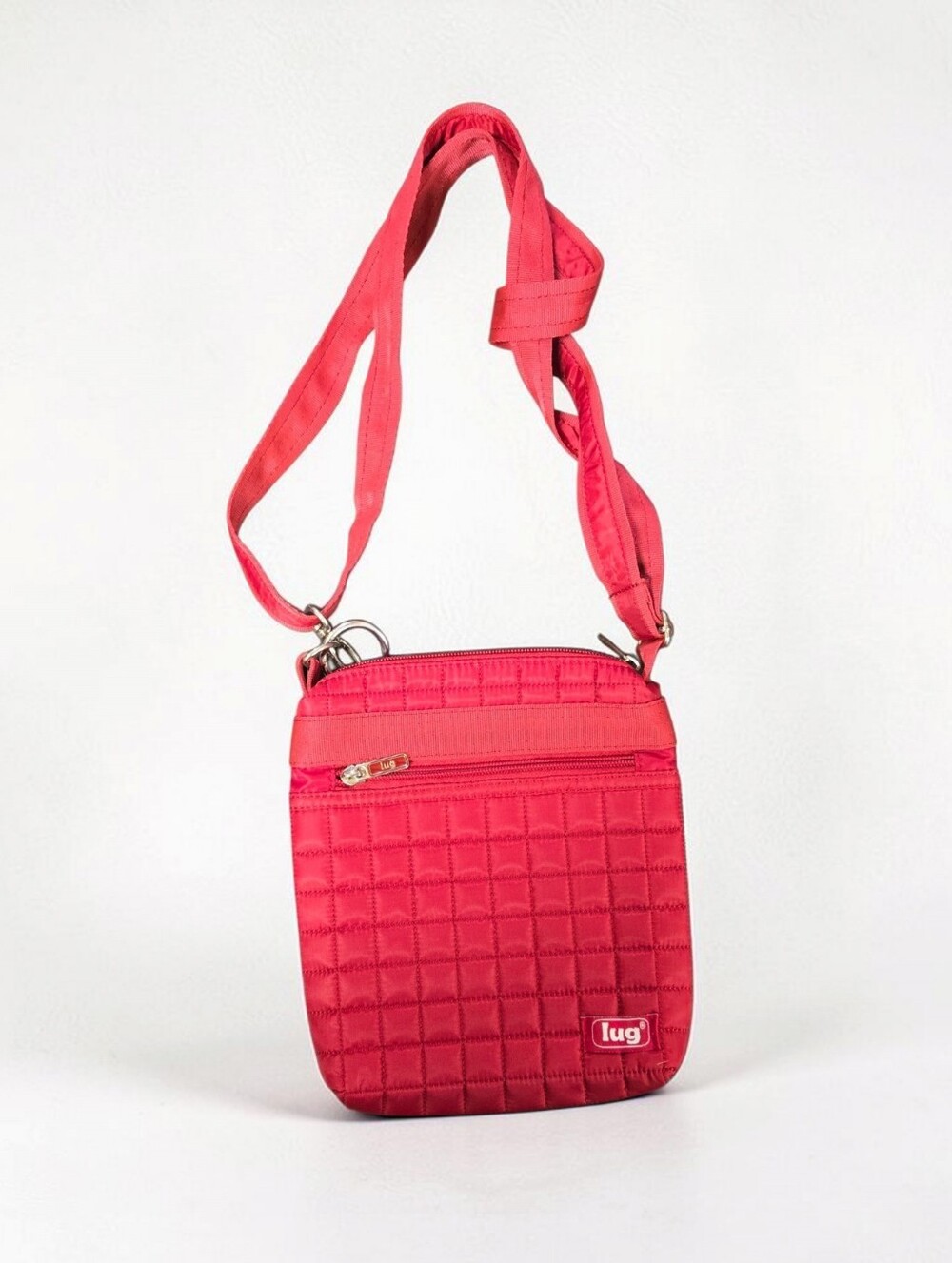 Lug Red Quilted Crossbody Bag